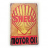 PLAQUE EN ÉTAIN SHELL 30 X 20 CM