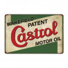 PLAQUE EN ÉTAIN CASTROL 30 X 20 CM