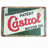 PLAQUE EN ÉTAIN CASTROL 30 X 20 CM