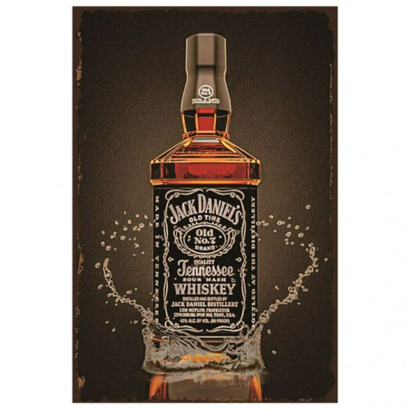 PLAQUE EN ÉTAIN JACK DANIEL'S 30 X 20 CM