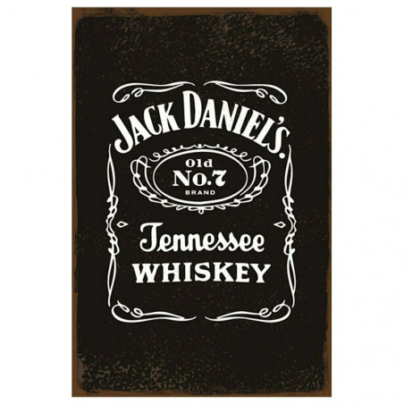 PLAQUE EN ÉTAIN JACK DANIEL'S 30 X 20 CM