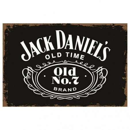 PLAQUE EN ÉTAIN JACK DANIEL'S 30 X 20 CM