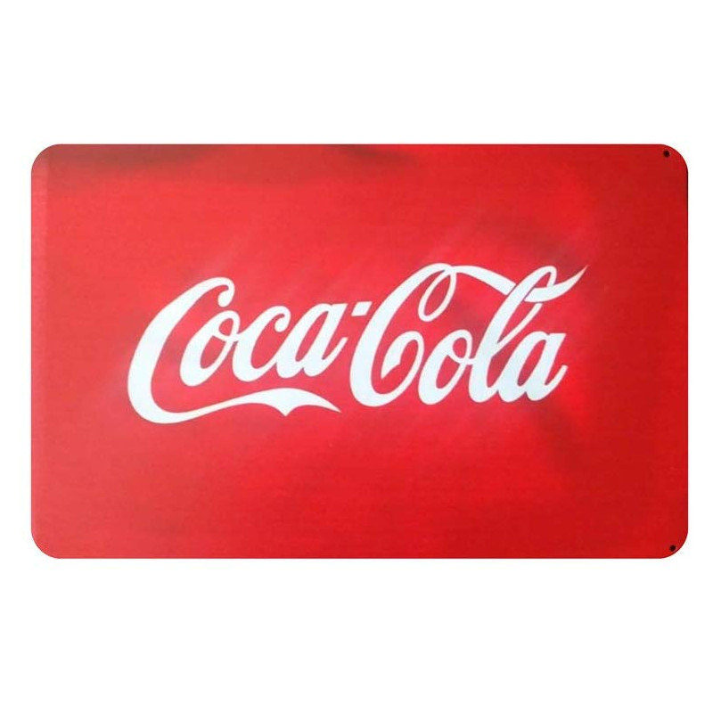 PLAQUE EN ÉTAIN COCA COLA  30 X 20 CM