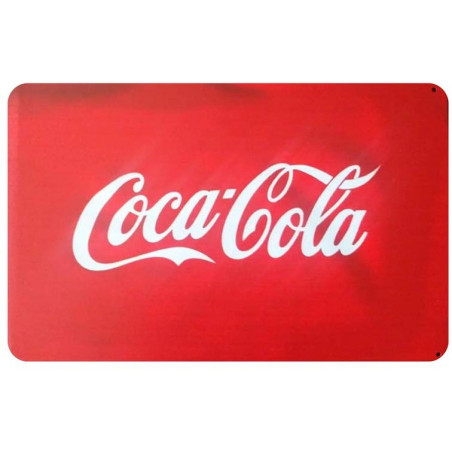 PLAQUE EN ÉTAIN COCA COLA  30 X 20 CM