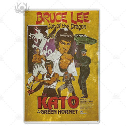 PLAQUE EN ÉTAIN FILM BRUCE LEE 30 X 20 CM