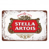 PLAQUE EN ÉTAIN BIÈRE STELLA ARTOIS 30 X 20 CM