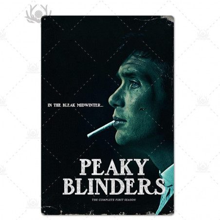 PLAQUE EN ÉTAIN SÉRIE TV PEAKY BLINDERS 30 X 20 CM