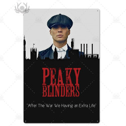 PLAQUE EN ÉTAIN SÉRIE TV PEAKY BLINDERS 30 X 20 CM