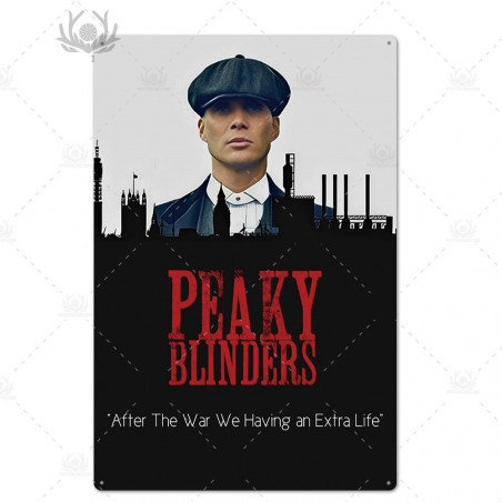 PLAQUE EN ÉTAIN SÉRIE TV PEAKY BLINDERS 30 X 20 CM