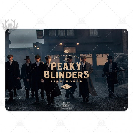 PLAQUE EN ÉTAIN SÉRIE TV PEAKY BLINDERS 30 X 20 CM