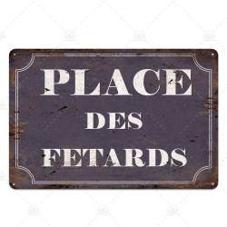 PLAQUE EN ÉTAIN  INSOLITE  30 X 20 CM