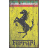 PLAQUE EN ÉTAIN FERRARI 30 X 20 CM