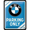 PLAQUE EN ÉTAIN BMW 30 X 20 CM