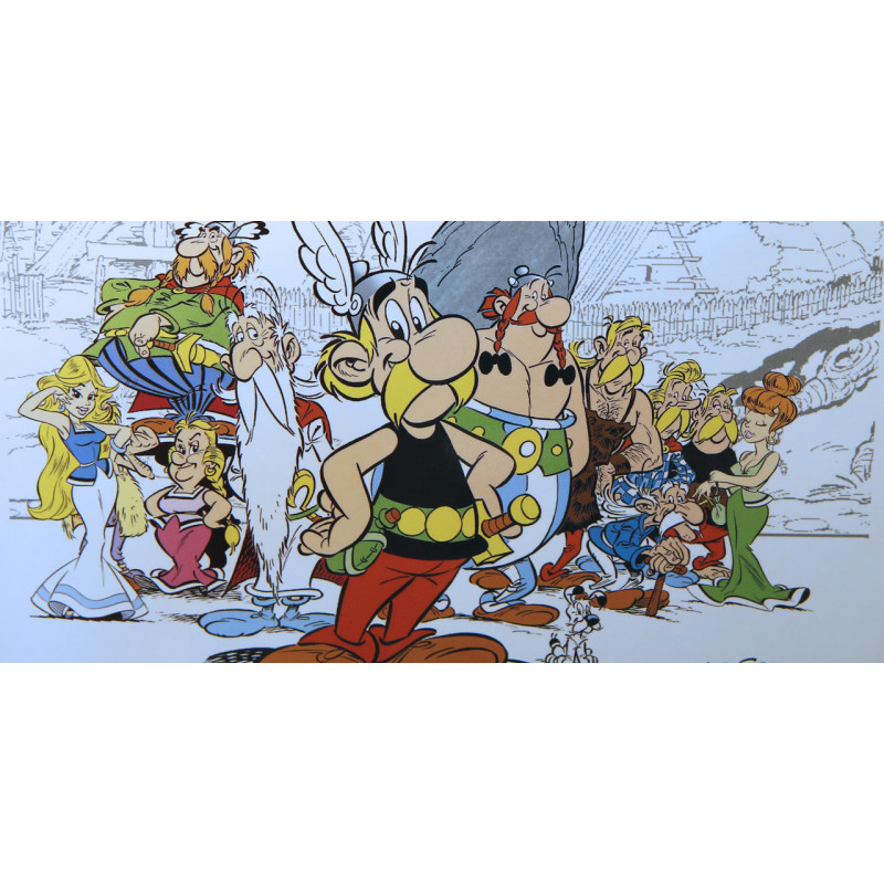 PLAQUE EN ÉTAIN ASTERIX ET OBELIX 30X20 CM