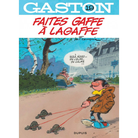 PLAQUE EN ÉTAIN GASTON LAGAFFE 30X20 CM