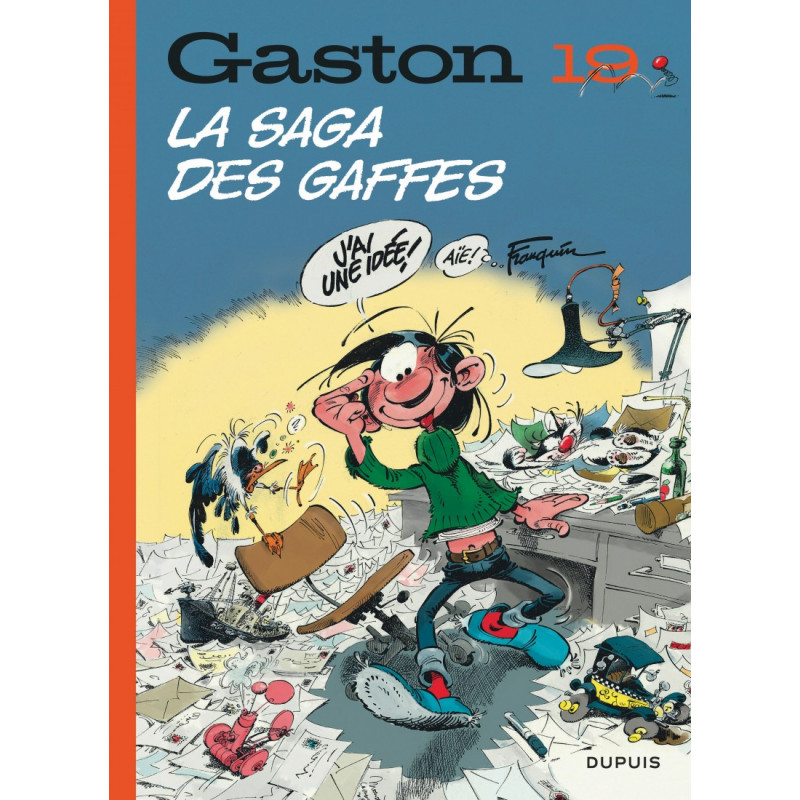 PLAQUE EN ÉTAIN GASTON LAGAFFE 30X20 CM