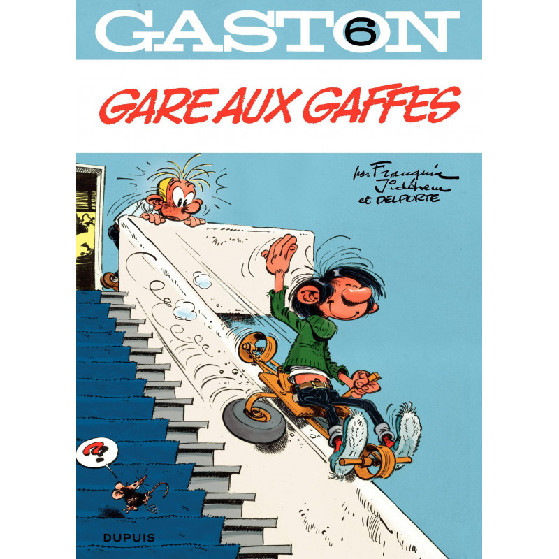 PLAQUE EN ÉTAIN GASTON LAGAFFE 30X20 CM