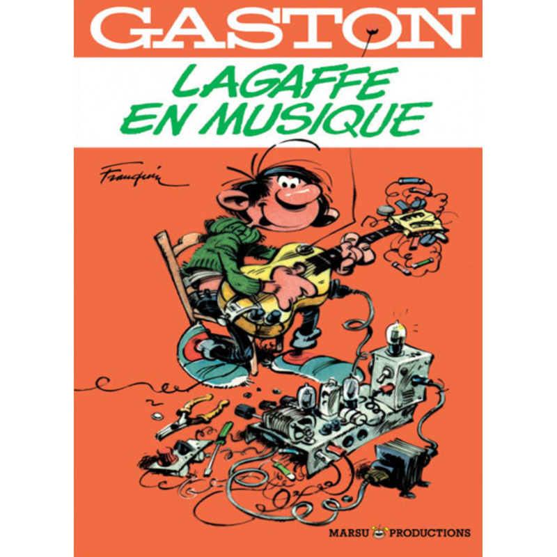 PLAQUE EN ÉTAIN GASTON LAGAFFE 30X20 CM