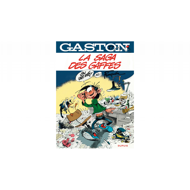 PLAQUE EN ÉTAIN GASTON LAGAFFE 30X20 CM