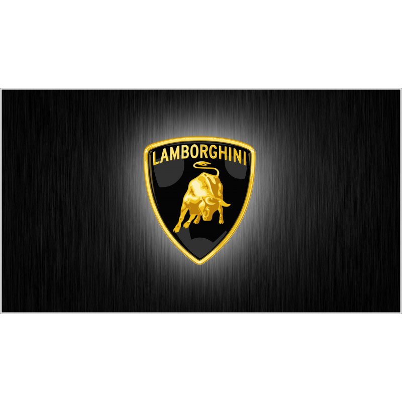 PLAQUE EN ÉTAIN LAMBORGHINI 30X20 CM