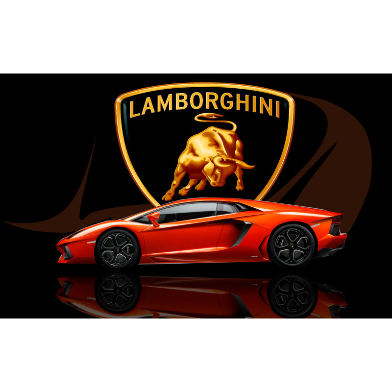 PLAQUE EN ÉTAIN LAMBORGHINI 30X20 CM