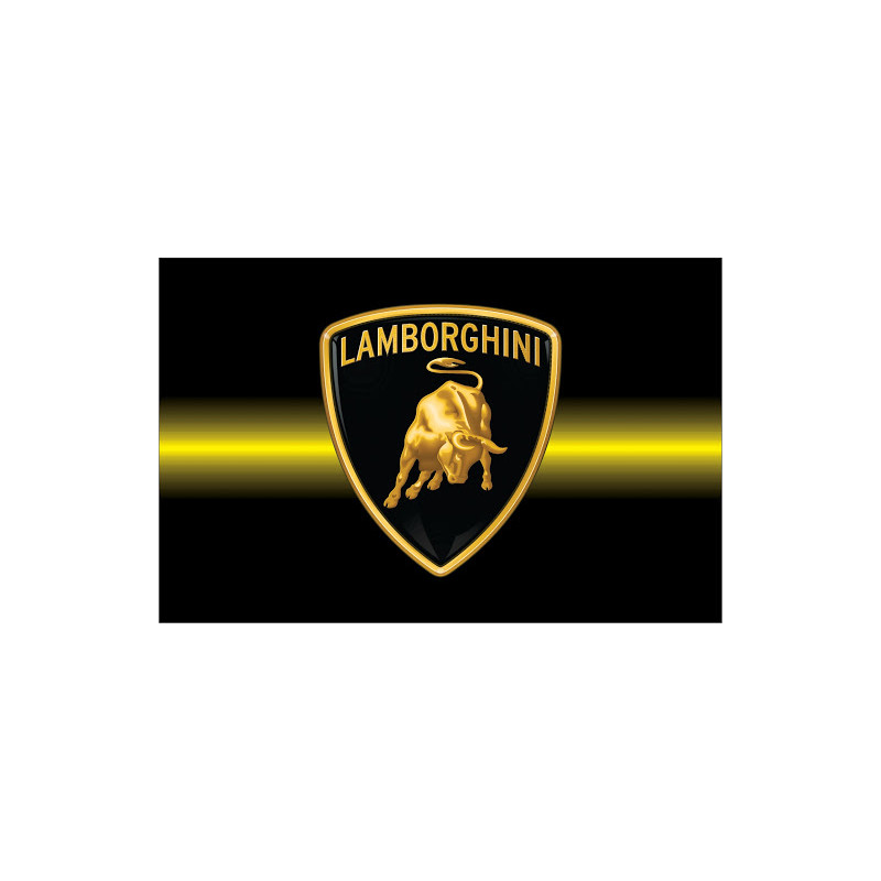 PLAQUE EN ÉTAIN LAMBORGHINI 30X20 CM