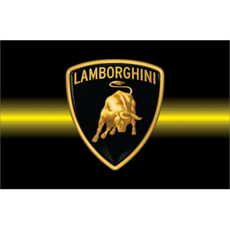 PLAQUE EN ÉTAIN LAMBORGHINI 30X20 CM