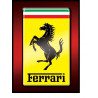 PLAQUE EN ÉTAIN FERRARI 30X20 CM