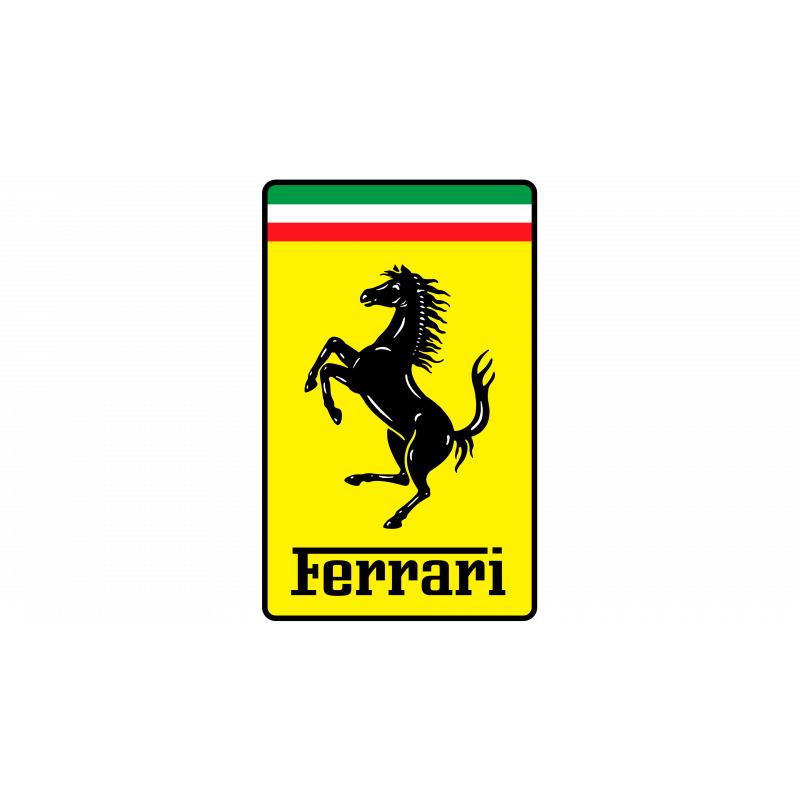 PLAQUE EN ÉTAIN FERRARI 30X20 CM