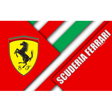 PLAQUE EN ÉTAIN FERRARI 30X20 CM