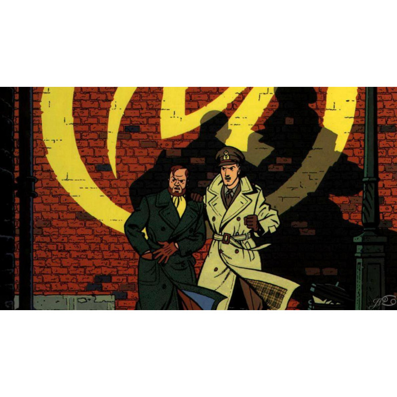 PLAQUE EN ÉTAIN BLAKE & MORTIMER 30X20 CM