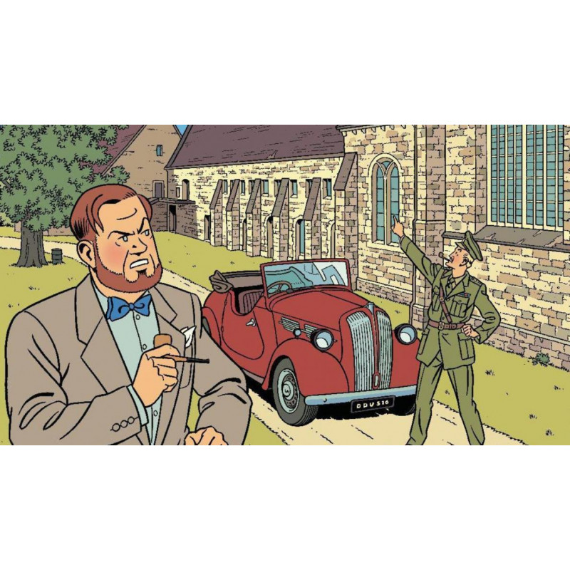 PLAQUE EN ÉTAIN BLAKE & MORTIMER 30X20 CM