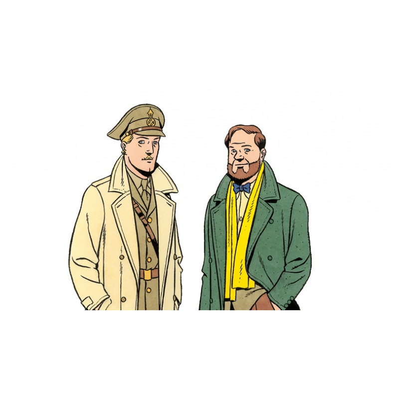 PLAQUE EN ÉTAIN BLAKE & MORTIMER 30X20 CM