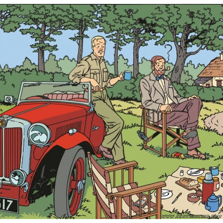 PLAQUE EN ÉTAIN BLAKE & MORTIMER 30X20 CM