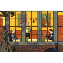 PLAQUE EN ÉTAIN BLAKE & MORTIMER 30X20 CM