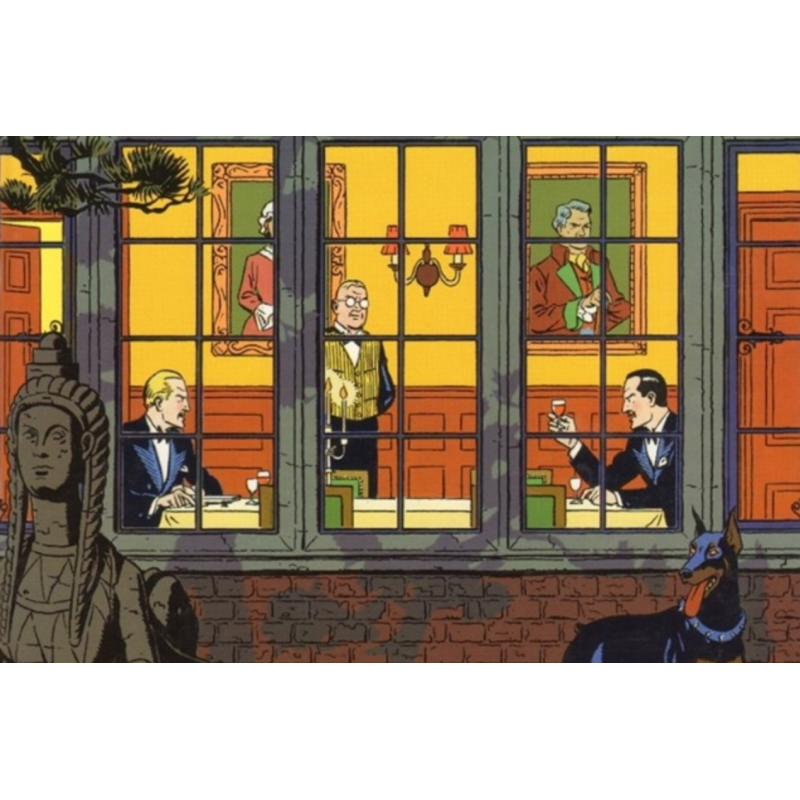 PLAQUE EN ÉTAIN BLAKE & MORTIMER 30X20 CM