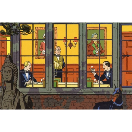 PLAQUE EN ÉTAIN BLAKE & MORTIMER 30X20 CM