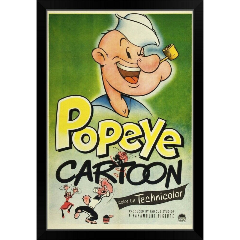 PLAQUE EN ÉTAIN POPEYE 30X20 CM