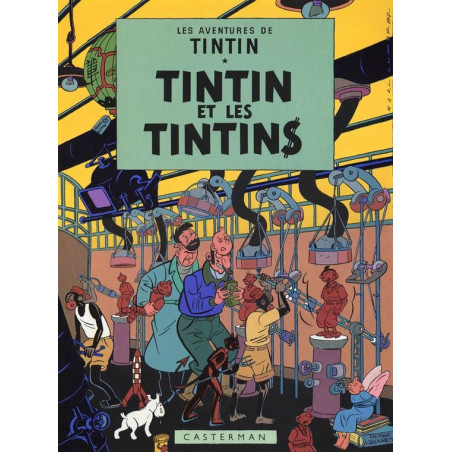 PLAQUE EN ÉTAIN TINTIN 30 X 20 CM