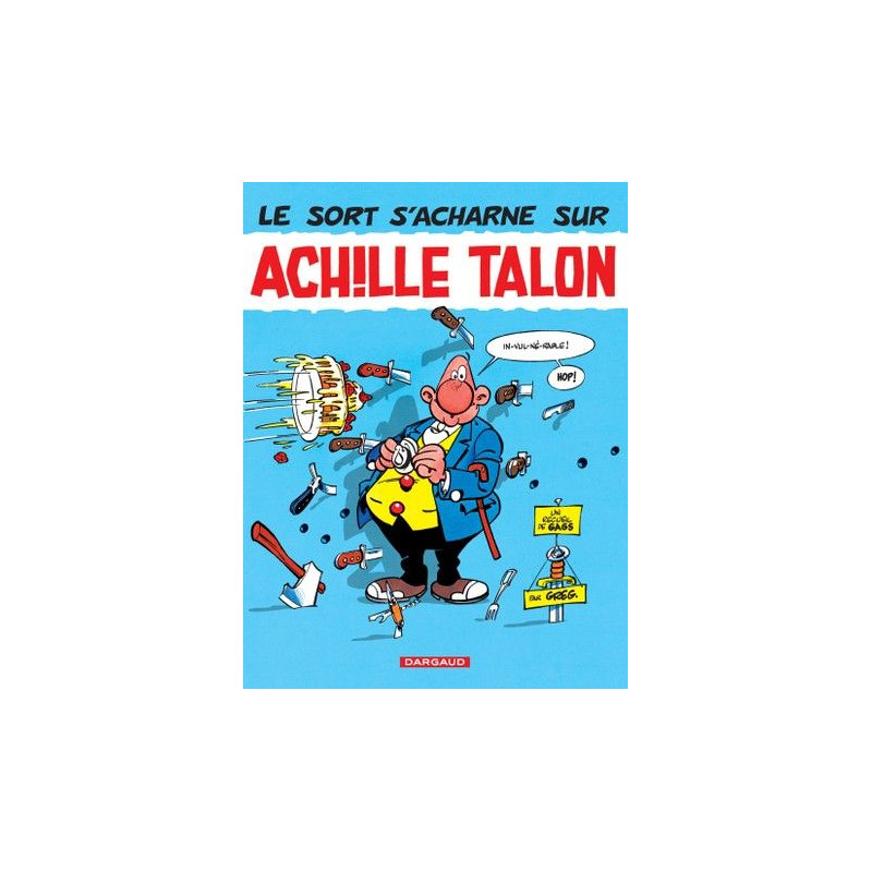 PLAQUE EN ÉTAIN ACHILLE TALON  30 X 20 CM