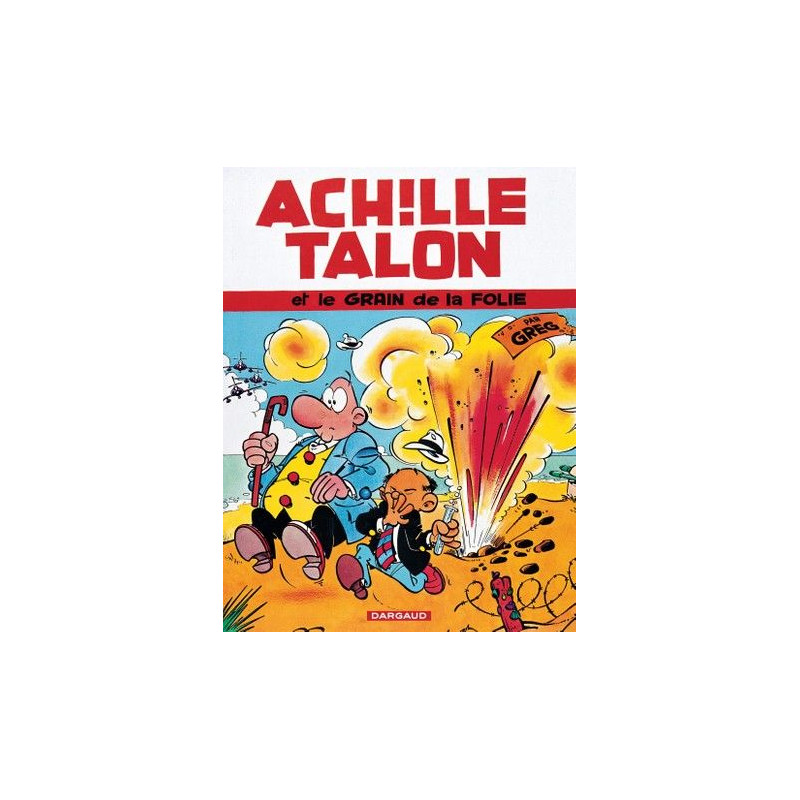 PLAQUE EN ÉTAIN ACHILLE TALON  30 X 20 CM