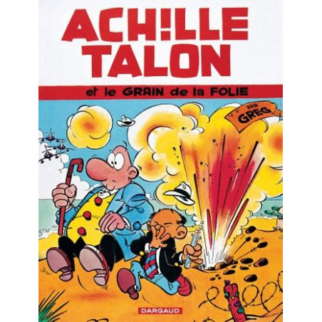 PLAQUE EN ÉTAIN ACHILLE TALON  30 X 20 CM