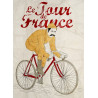 PLAQUE EN ÉTAIN TOUR DE FRANCE 30 X 20 CM