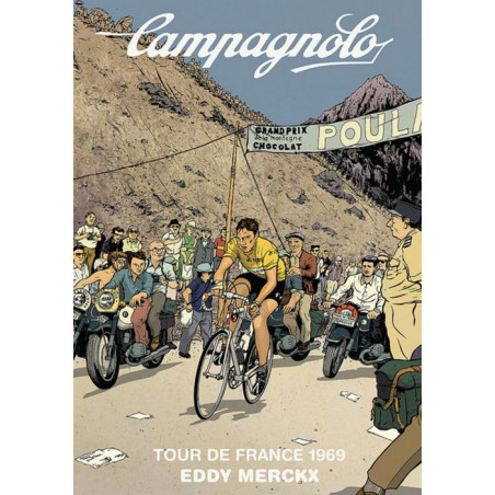 PLAQUE EN ÉTAIN TOUR DE FRANCE 30 X 20 CM