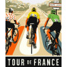 PLAQUE EN ÉTAIN TOUR DE FRANCE  30 X 20 CM