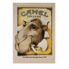 PLAQUE EN ÉTAIN CAMEL  30 X 20 CM