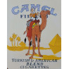 PLAQUE EN ÉTAIN CAMEL / TINITN 30 X 20 CM