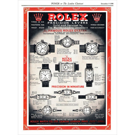 PLAQUE EN ÉTAIN ROLEX  30 X 20 CM