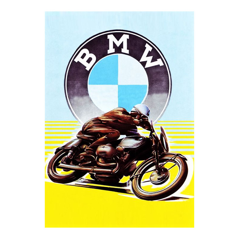 PLAQUE EN ÉTAIN BMW 30 X 20 CM