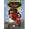 PLAQUE EN ÉTAIN AYRTON SENNA 30 X 20 CM